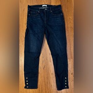 Loft Skinny Jeans with button up ankles